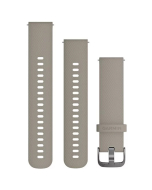 Garmin 010-12691-09 Quick Release Silicone Bands (20 mm) - Sandstone with Slate Hardware